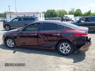 2018 Kia Optima LX with VIN 5XXGT4L32JG183016, listed as a IAAI auction lot 42560837 with 161,426 mi miles and . Bid and sale history available at DreamBid. Image 14.