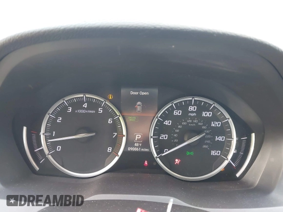 2016 Acura MDX with VIN 5FRYD3H25GB003842, listed as a IAAI auction lot 41337119 with 90,861 mi miles. Bid and sale history available at carsss.com. Image 7.