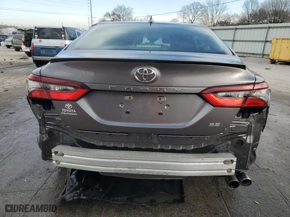 2022 Toyota Camry SE with VIN 4T1G11AK0NU642120, listed as a Copart auction lot 46678335 with 78,786 mi miles and Salvage Title. Bid and sale history available at carsss.com. Image 6.