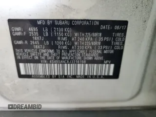 2018 Subaru Outback Limited с VIN 4S4BSANC8J3216198, выставлен на аукционе Copart как лот 59873965 с пробегом 84 642 миль миль и Списание • Salvage title. История ставок и продаж доступна на DreamBid. Изображение 13.