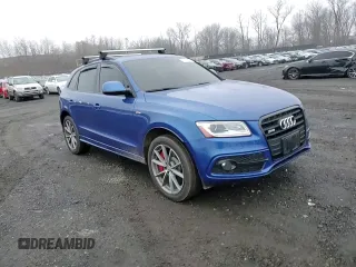 2016 Audi SQ5 Premium Plus with VIN WA1CCAFP5GA022010, listed as a Copart auction lot 83591864 with 93,026 mi miles and Salvage Title. Bid and sale history available at carsss.com. Image 12.