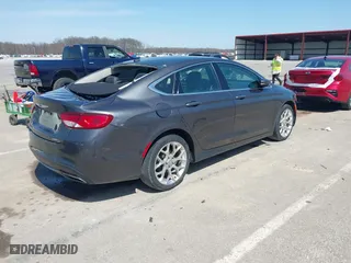 2015 Chrysler 200 C with VIN 1C3CCCEG9FN530575, listed as a IAAI auction lot 41862387 with 190,580 mi miles. Bid and sale history available at carsss.com. Image 4.