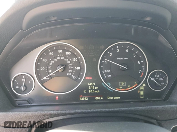 2013 BMW 3 Series 328i xDrive with VIN WBA3B5G54DNS03260, listed as a Copart auction lot 51511735 with 83,922 mi miles and Salvage title. Bid and sale history available at DreamBid. Image 9.