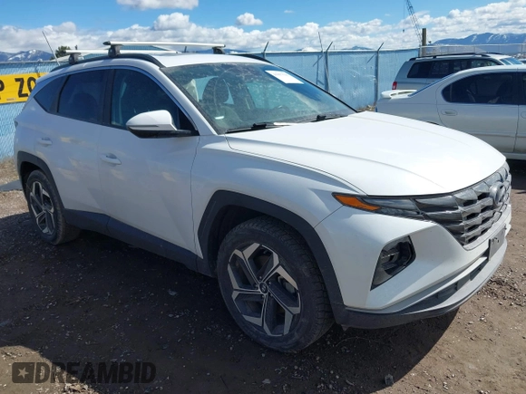 2022 Hyundai Tucson SEL with VIN 5NMJCCAE9NH092286, listed as a IAAI auction lot 41857595 with 27,883 mi miles. Bid and sale history available at carsss.com. Image 1.