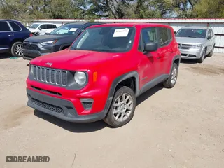 2023 Jeep Renegade Latitude with VIN ZACNJDB12PPP70640, listed as a IAAI auction lot 41861556 with 29,508 mi miles. Bid and sale history available at carsss.com. Image 18.
