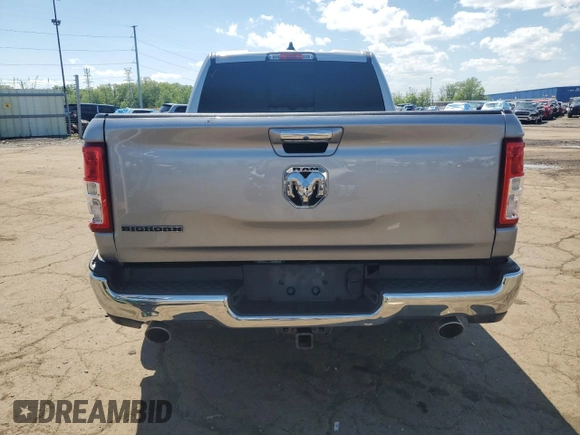 2020 Ram 1500 Big Horn with VIN 1C6RREBT3LN311521, listed as a Copart auction lot 57416085 with 186,373 mi miles and Clean title. Bid and sale history available at DreamBid. Image 6.