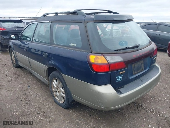 2000 Subaru Legacy Wagon Outback w/RB Equip with VIN 4S3BH6650Y6643500, listed as a IAAI auction lot 41834279 with 221,763 mi miles. Bid and sale history available at carsss.com. Image 3.