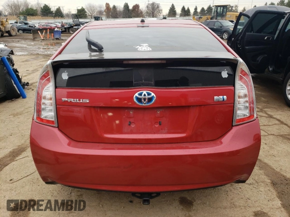 2013 Toyota Prius One with VIN JTDKN3DU8D5695524, listed as a Copart auction lot 82111264 with 121,977 mi miles and Salvage Title. Bid and sale history available at DreamBid. Image 6.