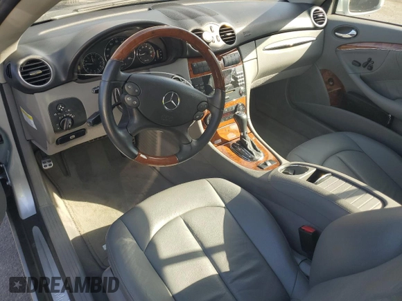 2008 Mercedes-Benz CLK 350 with VIN WDBTK56F38T088745, listed as a Copart auction lot 79519424 with 74,524 mi miles and Salvage Title. Bid and sale history available at DreamBid. Image 8.