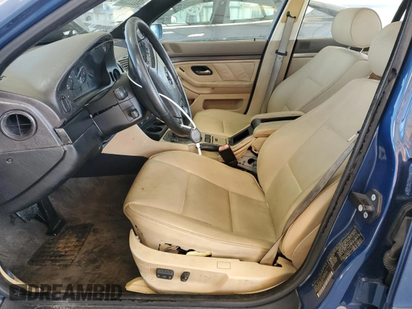 2001 BMW 5 Series 525iA with VIN WBADT43431GX20624, listed as a Copart auction lot 48222935 with 0 mi miles and Salvage Title. Bid and sale history available at carsss.com. Image 7.