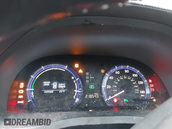 2010 Lexus HS 250h with VIN JTHBB1BA6A2022491, listed as a IAAI auction lot 41467860 with 218,543 mi miles and . Bid and sale history available at DreamBid. Image 7.