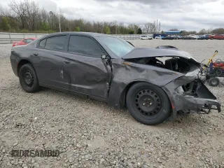2018 Dodge Charger Police with VIN 2C3CDXKT0JH304027, listed as a Copart auction lot 49844665 with 85,074 mi miles and Salvage Title. Bid and sale history available at carsss.com. Image 4.