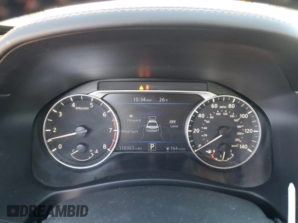 2020 Nissan Altima 2.5 SR with VIN 1N4BL4CV7LC234935, listed as a Copart auction lot 46163235 with 110,363 mi miles and Salvage Title. Bid and sale history available at carsss.com. Image 9.