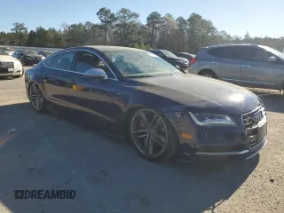2013 Audi S7 with VIN WAUW2BFC5DN104538, listed as a Copart auction lot 48517225 with 148,975 mi miles and Salvage Title. Bid and sale history available at carsss.com. Image 4.