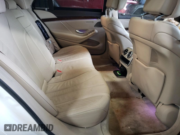 2015 Mercedes-Benz S 550 with VIN WDDUG8FB0FA077724, listed as a Copart auction lot 83636774 with 55,436 mi miles and Salvage Title. Bid and sale history available at carsss.com. Image 10.