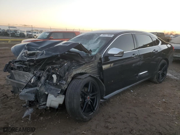 2020 Chevrolet Impala Premier with VIN 1G1105S34LU110161, listed as a Copart auction lot 89377035 with 104,495 mi miles and Salvage Title. Bid and sale history available at carsss.com. Image 1.