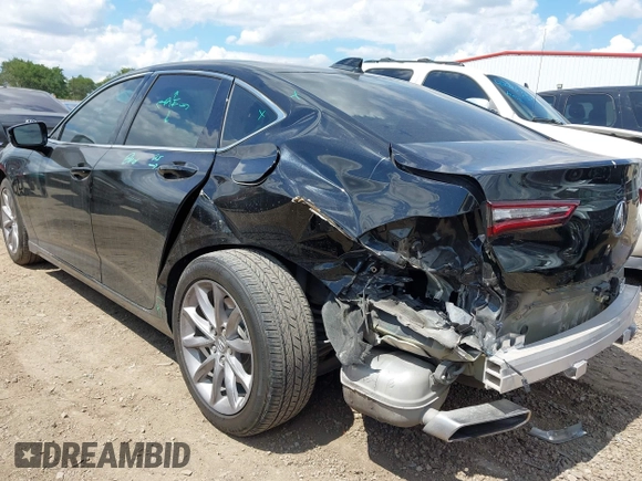 2023 Acura TLX with VIN 19UUB5F36PA002853, listed as a IAAI auction lot 42212733 with 34,432 mi miles and . Bid and sale history available at DreamBid. Image 3.