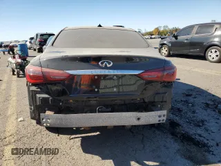 2018 Infiniti Q50 3.0t LUXE with VIN JN1EV7AR4JM430138, listed as a Copart auction lot 76386514 with 63,783 mi miles and Salvage Title. Bid and sale history available at carsss.com. Image 6.