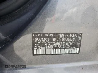 2019 Volkswagen Jetta S with VIN 3VWC57BU7KM201625, listed as a Copart auction lot 54822215 with Not provided miles and Salvage title. Bid and sale history available at DreamBid. Image 12.