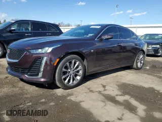 2020 Cadillac CT5 Premium Luxury with VIN 1G6DT5RK5L0136237, listed as a Copart auction lot 50369315 with 66,774 mi miles and Salvage Title. Bid and sale history available at carsss.com. Image 1.
