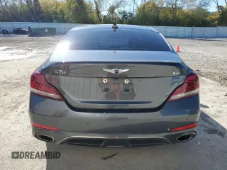 2019 Genesis G70 3.3T Advanced with VIN KMTG34LE1KU022137, listed as a Copart auction lot 76611254 with 59,082 mi miles and Salvage Title. Bid and sale history available at carsss.com. Image 6.