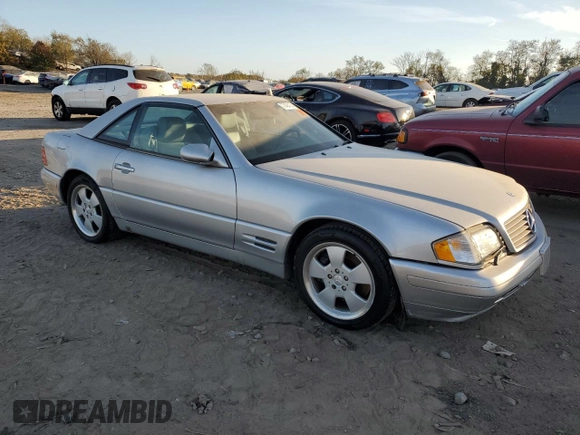 1999 Mercedes-Benz SL-Class with VIN WDBFA68F7XF178125, listed as a Copart auction lot 77404164 with 0 mi miles and Clean Title. Bid and sale history available at carsss.com. Image 4.