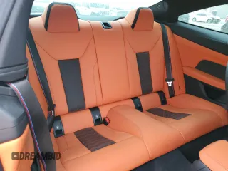 2023 BMW M4 Competition with VIN WBS33AZ03PCL68087, listed as a Copart auction lot 47988205 with 33,398 mi miles and Salvage Title. Bid and sale history available at carsss.com. Image 10.