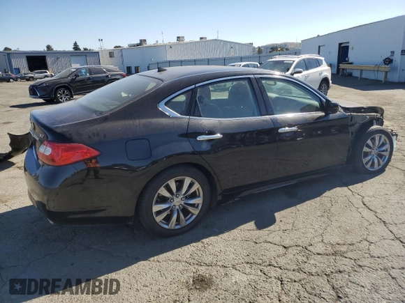 2012 Infiniti M37 with VIN JN1BY1AP5CM330588, listed as a Copart auction lot 70862854 with 112,427 mi miles and Salvage Title. Bid and sale history available at carsss.com. Image 3.