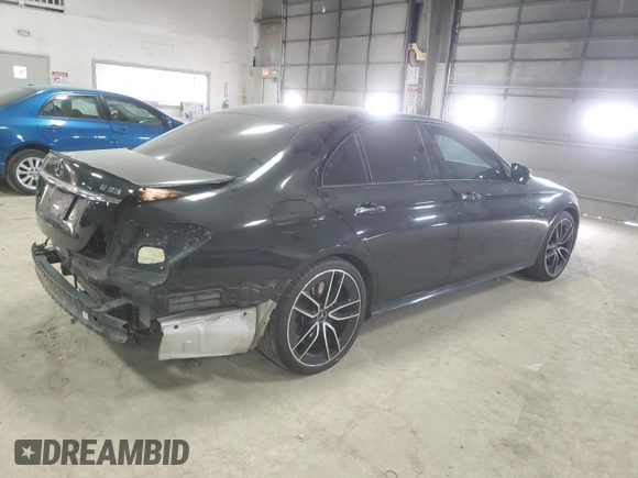 2020 Mercedes-Benz E AMG E 53 with VIN WDDZF6BBXLA714682, listed as a Copart auction lot 73029814 with 111,984 mi miles and Salvage Title. Bid and sale history available at carsss.com. Image 3.