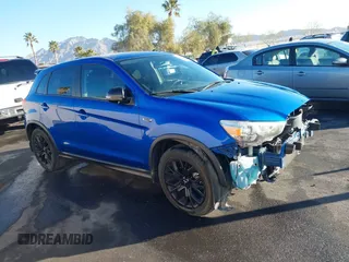 2018 Mitsubishi Outlander Sport ES 2.0 with VIN JA4AP3AU5JU005282, listed as a IAAI auction lot 41463303 with 76,947 mi miles. Bid and sale history available at carsss.com. Image 1.
