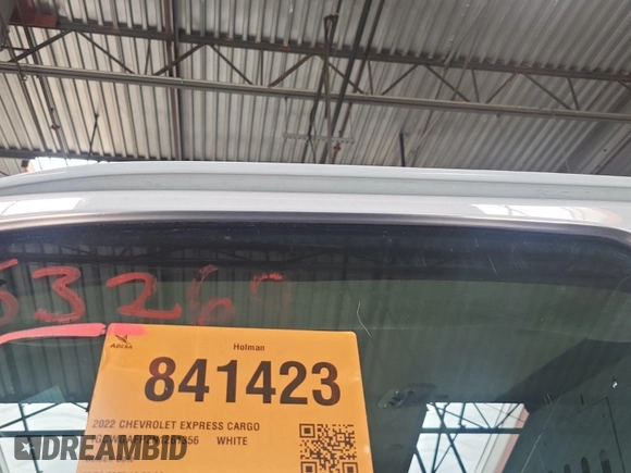 2022 Chevrolet Express Cargo with VIN 1GCWGAFP2N1261356, listed as a IAAI auction lot 42670346 with 63,269 mi miles and . Bid and sale history available at DreamBid. Image 4.