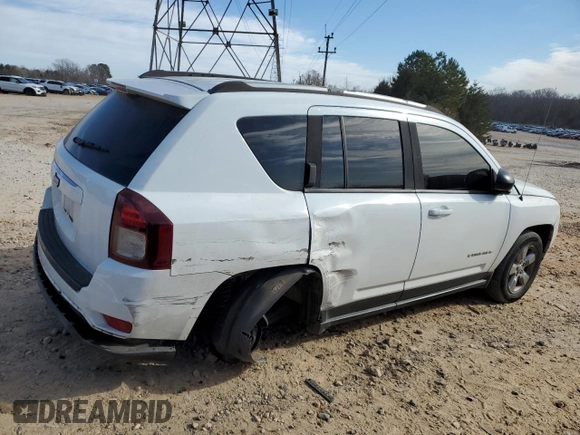 2015 Jeep Compass Sport with VIN 1C4NJCBA9FD400036, listed as a Copart auction lot 46755295 with 174,979 mi miles and Salvage Title. Bid and sale history available at carsss.com. Image 3.