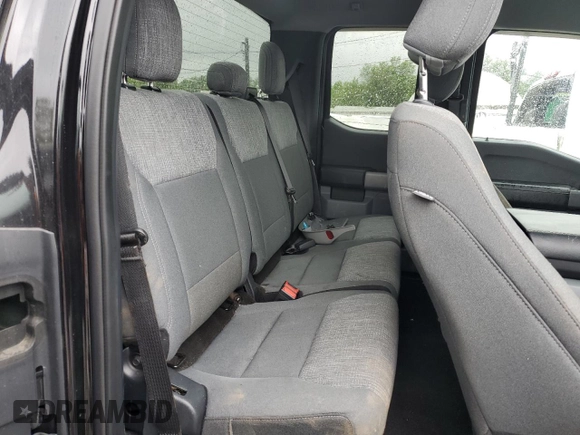 2021 Ford F-150 XL with VIN 1FTEX1EP9MKD20845, listed as a Copart auction lot 57053855 with 27,824 mi miles and Salvage title. Bid and sale history available at DreamBid. Image 10.