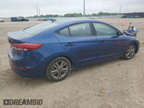 2018 Hyundai Elantra SEL with VIN 5NPD84LF7JH364003, listed as a Copart auction lot 53973805 with 145,333 mi miles and Clean Title. Bid and sale history available at DreamBid. Image 3.