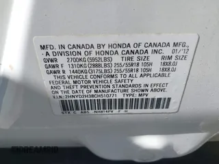 2012 Acura MDX Tech Pkg with VIN 2HNYD2H38CH510771, listed as a IAAI auction lot 42144141 with 167,376 mi miles. Bid and sale history available at carsss.com. Image 9.