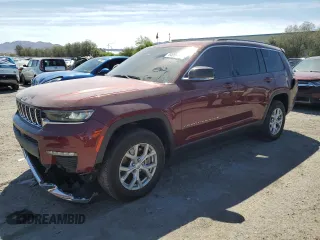 2023 Jeep Grand Cherokee Limited with VIN 1C4RJJBG7P8826098, listed as a Copart auction lot 54069335 with 21,301 mi miles and Salvage title. Bid and sale history available at DreamBid. Image 1.