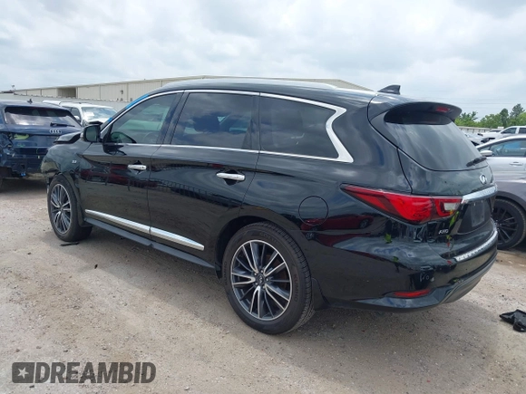 2020 Infiniti QX60 Pure with VIN 5N1DL0MM3LC524411, listed as a IAAI auction lot 42292734 with 51,221 mi miles and . Bid and sale history available at DreamBid. Image 3.