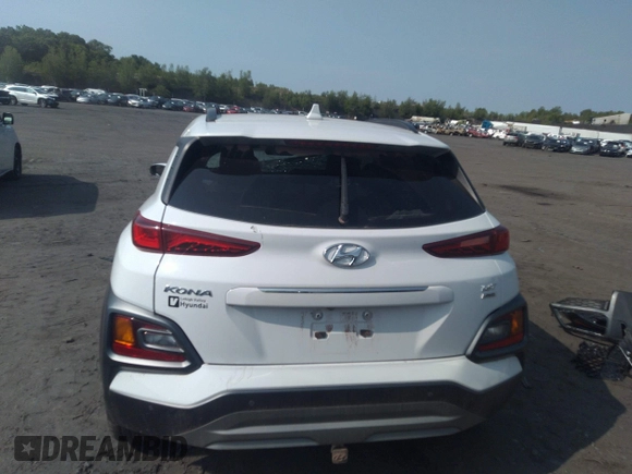 2021 Hyundai Kona Ultimate with VIN KM8K5CA57MU610302, listed as a IAAI auction lot 36878990 with 5,985 mi miles. Bid and sale history available at carsss.com. Image 16.
