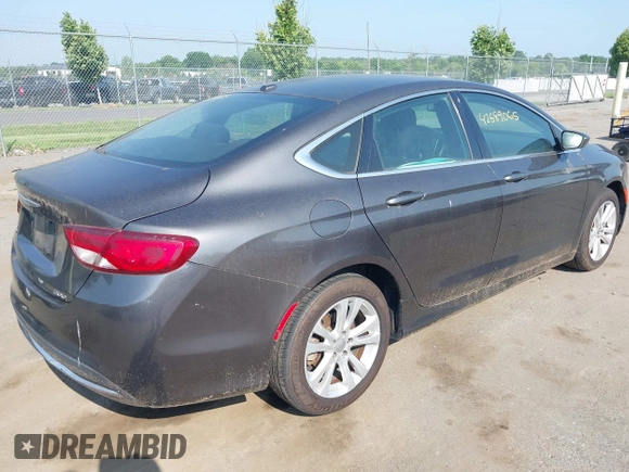 2015 Chrysler 200 Limited with VIN 1C3CCCAB8FN505273, listed as a IAAI auction lot 42589065 with 114,223 mi miles and . Bid and sale history available at DreamBid. Image 4.