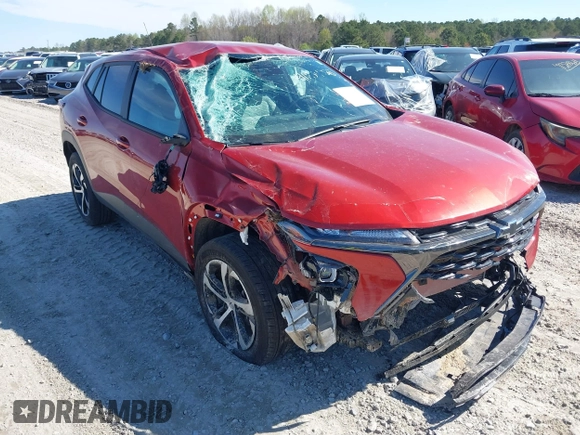 2024 Chevrolet Trax 1RS with VIN KL77LGE28RC201520, listed as a IAAI auction lot 41854028 with 20,737 mi miles. Bid and sale history available at carsss.com. Image 6.