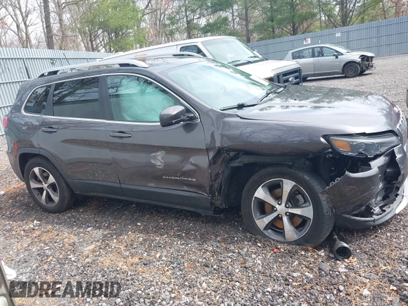 2019 Jeep Cherokee Limited with VIN 1C4PJMDX1KD246383, listed as a IAAI auction lot 41964483 with 75,480 mi miles and . Bid and sale history available at DreamBid. Image 13.