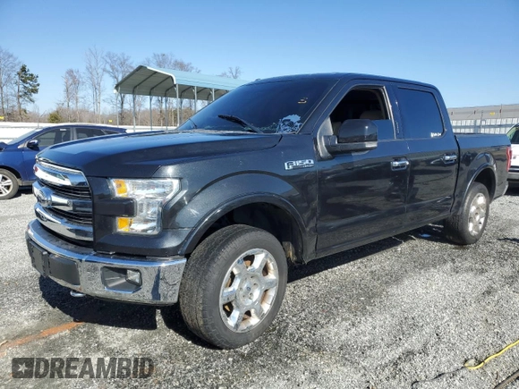 2015 Ford F-150 XLT with VIN 1FTEW1EF1FFC45760, listed as a Copart auction lot 46503515 with 0 mi miles and Non Repairable. Bid and sale history available at carsss.com. Image 1.