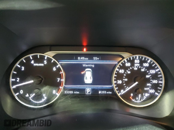 2024 Nissan Sentra SV with VIN 3N1AB8CV5RY220731, listed as a Copart auction lot 56051215 with 33,399 mi miles and Clean Title. Bid and sale history available at DreamBid. Image 9.