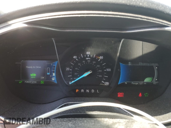 2017 Ford Fusion Hybrid SE with VIN 3FA6P0LU4HR270743, listed as a Copart auction lot 58542505 with 70,837 mi miles and Salvage title. Bid and sale history available at DreamBid. Image 9.