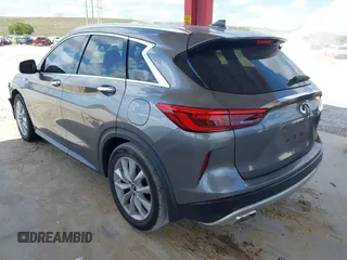 2019 Infiniti QX50 Essential with VIN 3PCAJ5M14KF107297, listed as a IAAI auction lot 42279368 with 93,168 mi miles and . Bid and sale history available at DreamBid. Image 3.