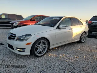 2014 Mercedes-Benz C 350 Sport with VIN WDDGF5HB8EA900524, listed as a Copart auction lot 86628974 with 97,009 mi miles and Salvage Title. Bid and sale history available at DreamBid. Image 1.