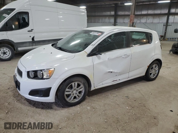2012 Chevrolet Sonic LT with VIN 1G1JC6SB0C4213341, listed as a Copart auction lot 86681394 with 52,450 mi miles and Salvage Title. Bid and sale history available at carsss.com. Image 1.