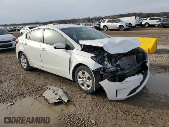 2017 Kia Forte LX with VIN 3KPFK4A7XHE045683, listed as a Copart auction lot 47465495 with 73,562 mi miles and Salvage Title. Bid and sale history available at carsss.com. Image 4.