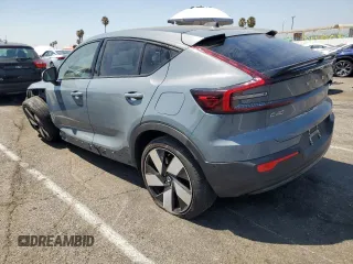 2023 Volvo C40 Recharge Pure Electric Plus with VIN YV4ED3GL2P2057274, listed as a Copart auction lot 64953304 with 12,459 mi miles and Salvage Title. Bid and sale history available at carsss.com. Image 2.