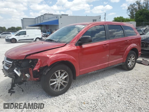 2014 Dodge Journey American Value with VIN 3C4PDCAB2ET287789, listed as a Copart auction lot 55257035 with 90,998 mi miles and Salvage Title. Bid and sale history available at DreamBid. Image 1.